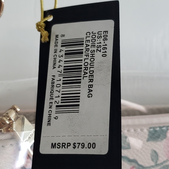 NWT Bebe "Jodie" Floral Crossbody Bag - Picture 5 of 9